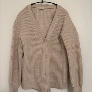 Wilfred Oatmleal Cardigan Sweater